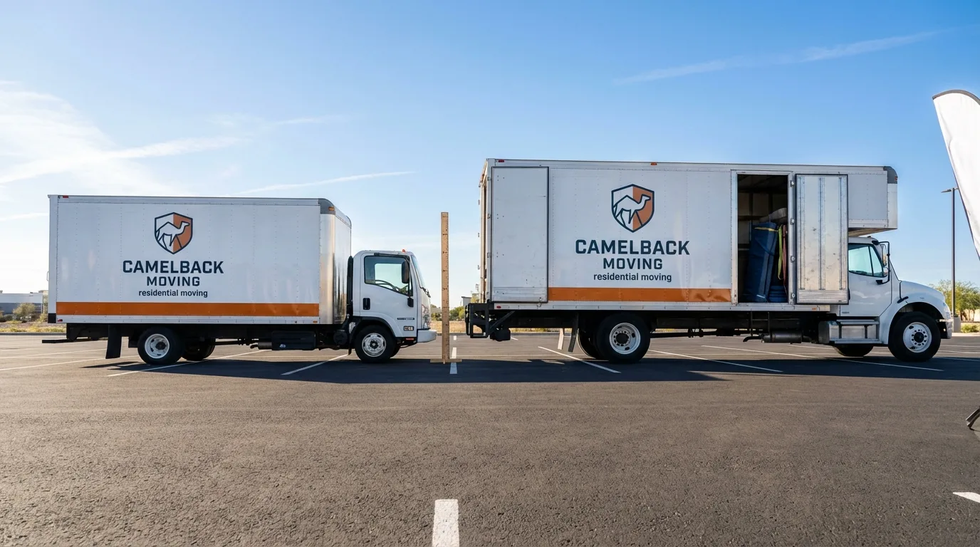 Moving truck size capacity guide in Paden City